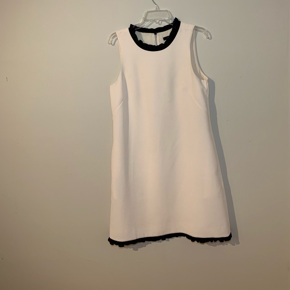 J. Crew cream/black dress size 10